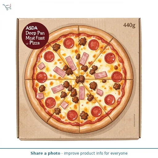 ASDA Deep Pan Meat Feast Pizza 440g