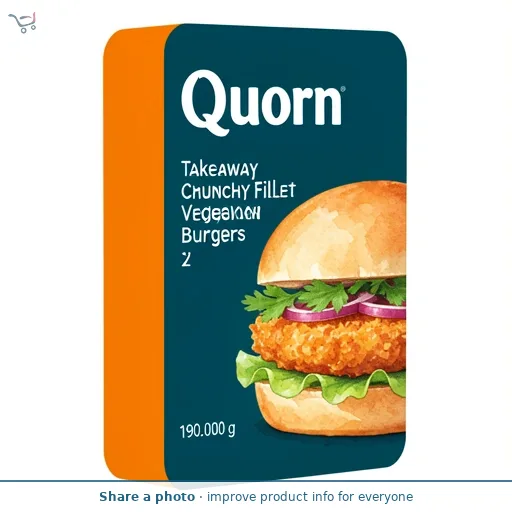 Quorn Takeaway Crunchy Fillet Vegan Burgers x 2 190g