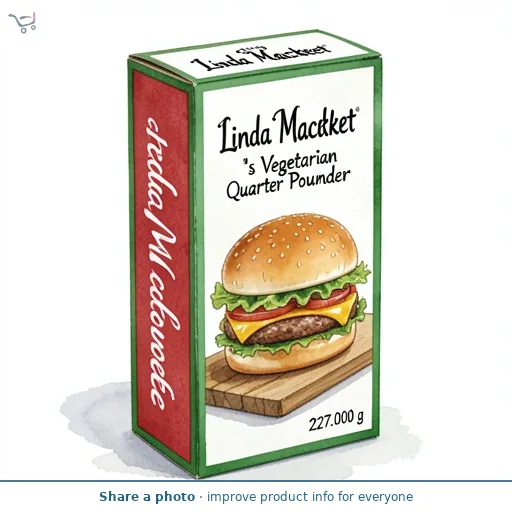 Linda McCartney's Vegetarian Quarter Pounder 227g