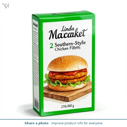 Linda McCartney 2 Southern-Style Chicken Fillets 210g