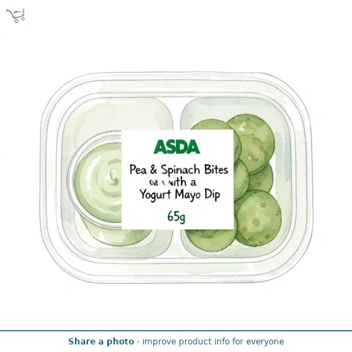 ASDA Pea & Spinach Bites with a Yogurt Mayo Dip 65g