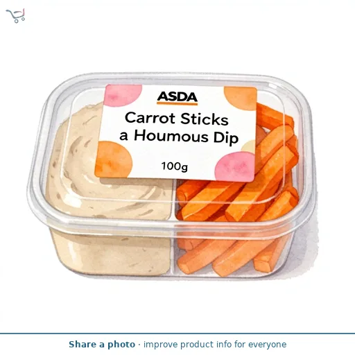 ASDA Carrot Sticks with a Houmous Dip 100g