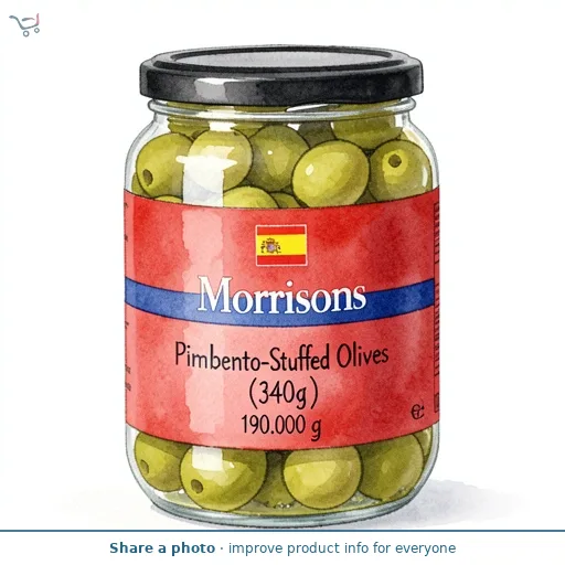 Morrisons Pimiento-Stuffed Olives (340g)