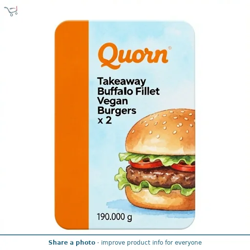 Quorn Takeaway Buffalo Fillet Vegan Burgers x 2 190g