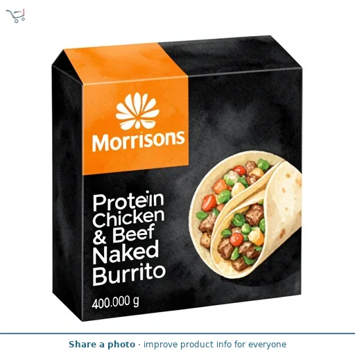 Morrisons Protein Chicken & Beef Naked Burrito 400g