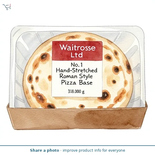 Waitrose No.1 Hand-Stretched Roman Style Pizza Base