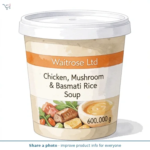 Waitrose Chicken, Mushroom & Basmati Rice Soup