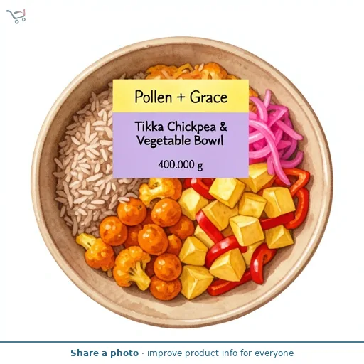 Pollen + Grace Tikka Chickpea & Vegetable Buddha Bowl