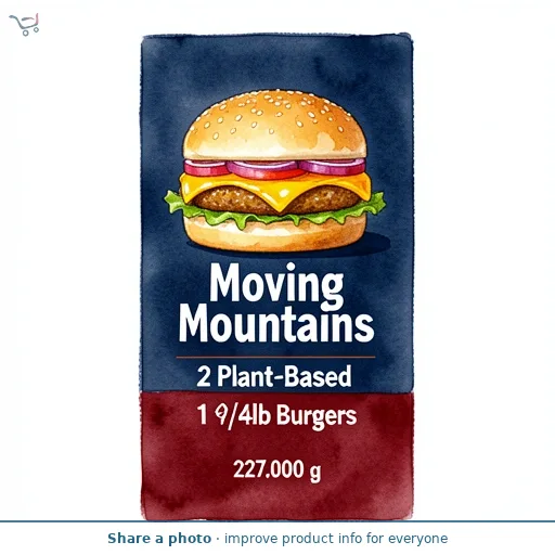 Moving Mountains 2 Plant-Based 1\u002F4lb Burgers