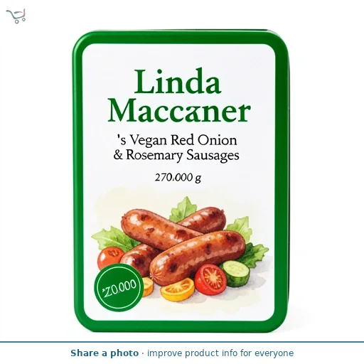 Linda McCartney's Vegan Red Onion & Rosemary Sausages