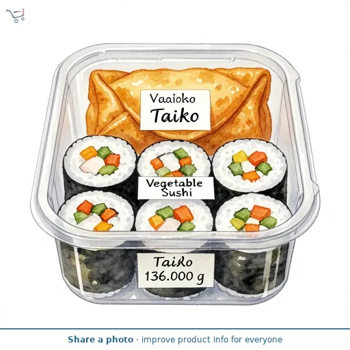 Taiko Vegetable Sushi