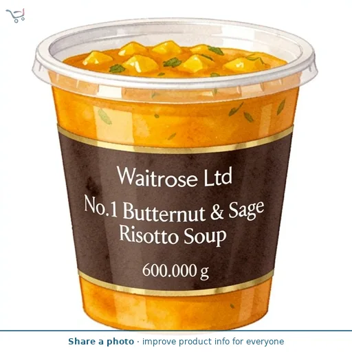 Waitrose No.1 Butternut & Sage Risotto Soup