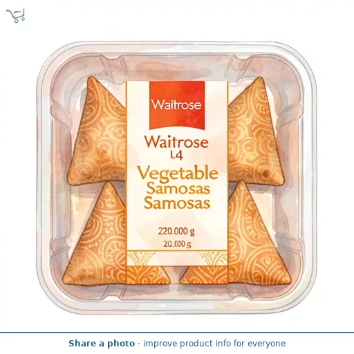 Waitrose 4 Vegetable Samosas