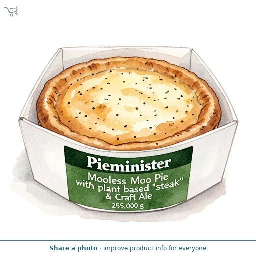 Pieminister Mooless Moo Pie with plant based 'steak' & Craft Ale