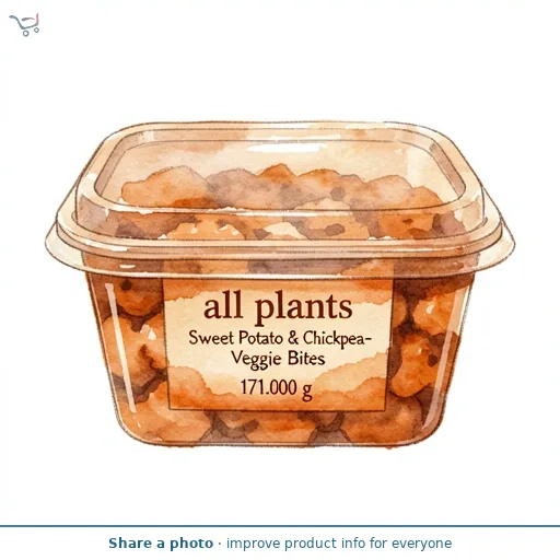 All Plants Sweet Potato & Chickpea- Veggie Bites