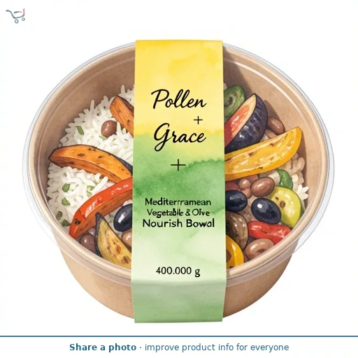 Pollen + Grace Mediterranean Vegetable & Olive Nourish Bowl