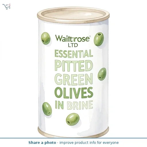 Essential Pitted Green Olives in Brine