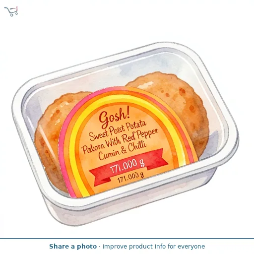 Gosh Sweet Potato Pakora With Red Pepper Cumin & Chilli 