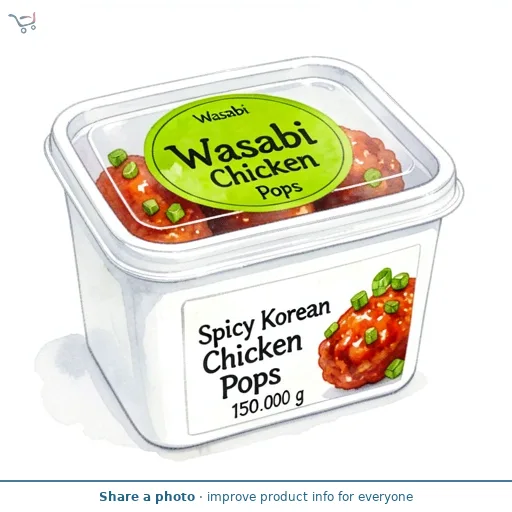 Wasabi Home Bento Spicy Korean Chicken Pops 150g