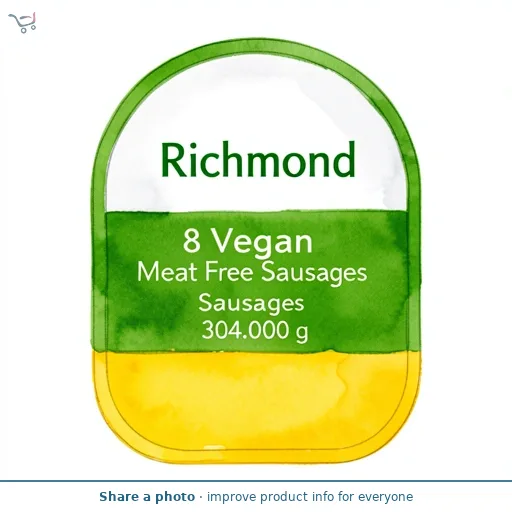 Richmond 8 Vegan Meat Free Sausages