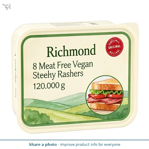 Richmond 8 Meat Free Vegan Streaky Bacon Rashers 120g