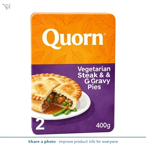Quorn Steak & Gravy Vegetarian Pies x 2 400g