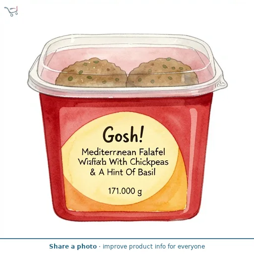 Gosh! Mediterranean Falafel With Chickpeas & A Hint Of Basil