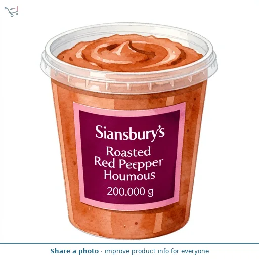 Sainsbury's Roasted Red Pepper Houmous 200g