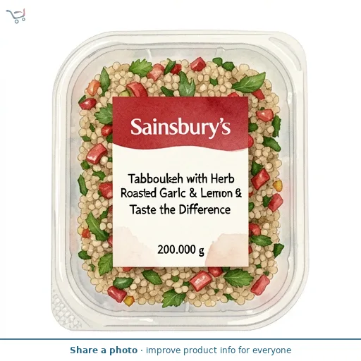 Sainsbury's Tabbouleh with Herb Roasted Garlic & Lemon Dressing, Taste the Difference 200g