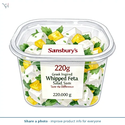 Sainsbury's 220g Greek Inspired Whipped Feta Salad, Taste the Difference