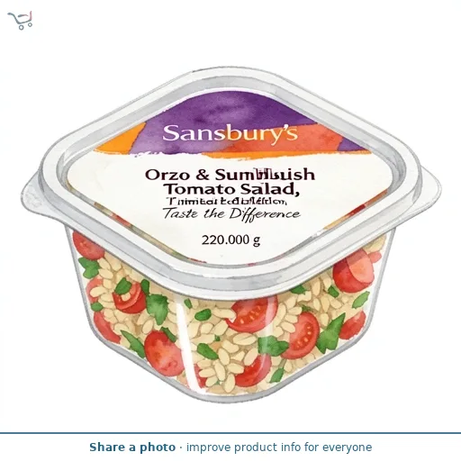 Sainsbury's Orzo & Sunblush Tomato Salad, Limited Edition, Taste the Difference 220g