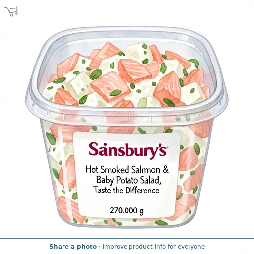 Sainsbury's Hot Smoked Salmon & Baby Potato Salad, Taste the Difference 270g