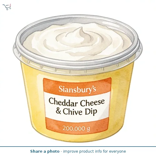 Sainsbury's Cheddar Cheese & Chive Dip 200g