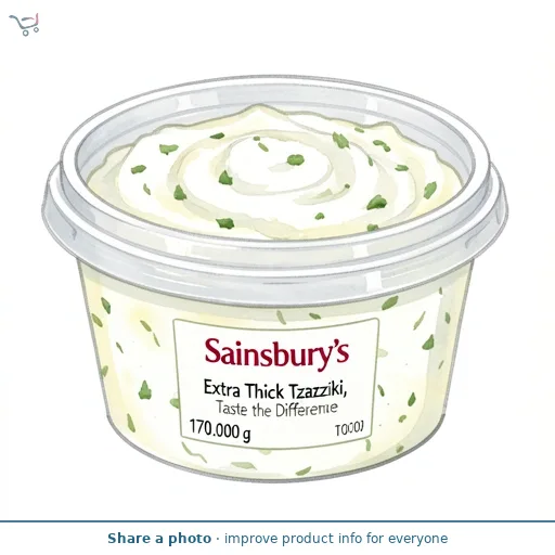 Sainsbury's Extra Thick Tzatziki, Taste the Difference 170g