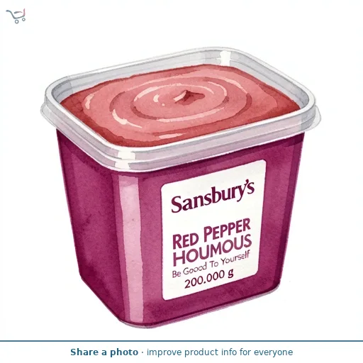 Sainsbury's Red Pepper Houmous, Be Good To Yourself 200g