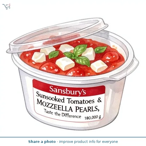 Sainsbury's Sunsoaked Tomatoes & Mozzarella Pearls, Taste the Difference 180g