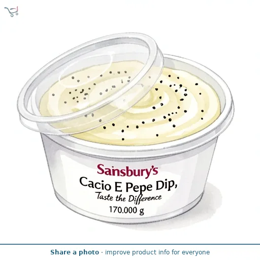 Sainsbury's Cacio E Pepe Dip, Taste the Difference 170g