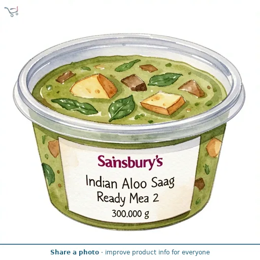 Sainsbury's Indian Aloo Saag Ready Meal Side For 2 300g