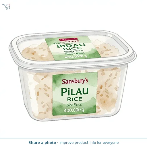 Sainsbury's Indian Pilau Rice Ready Meal Side For 2 400g