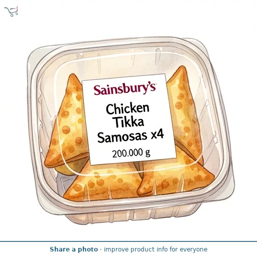 Sainsbury's Chicken Tikka Samosas x4 200g