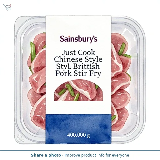 Sainsbury's Just Cook Chinese Style British Pork Stir Fry 400g