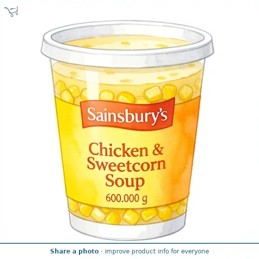 Sainsbury's Chicken & Sweetcorn Soup 600g