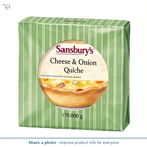 Sainsbury's Cheese & Onion Quiche 170g