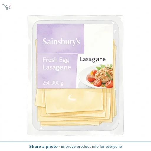 Sainsbury's Fresh Egg Lasagne Sheets 250g