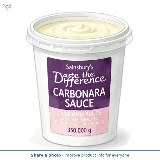 Sainsbury's Carbonara Sauce, Taste the Difference 350g (Serves 2)