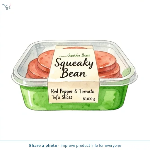 Squeaky Bean Red Pepper & Tomato Tofu Slices 80g