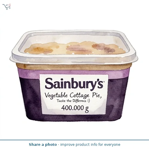 Sainbury's Vegetable Cottage Pie, Taste the Difference (Serves 1) 400g