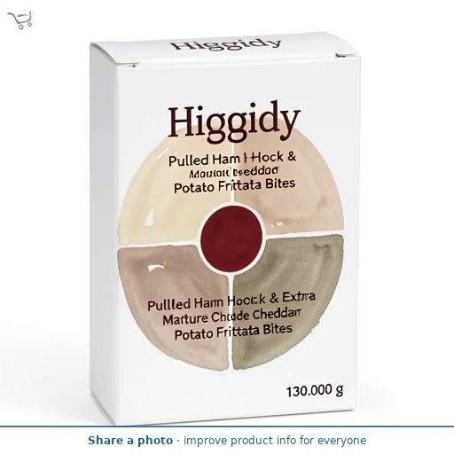 Higgidy Pulled Ham Hock & Extra Mature Cheddar Potato Frittata Bites 130g