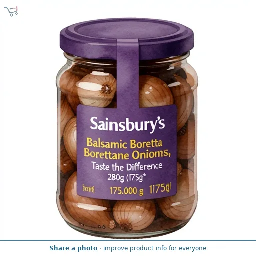 Sainsbury's Balsamic Borettane Onions, Taste the Difference 280g (175g*)