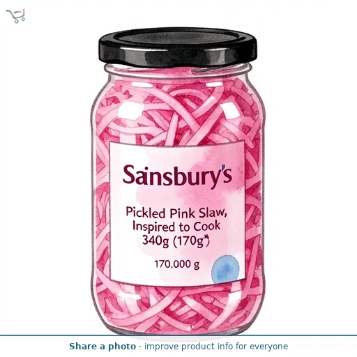 Sainsbury's Pickled Pink Slaw, Inspired to Cook 340g (170g*)